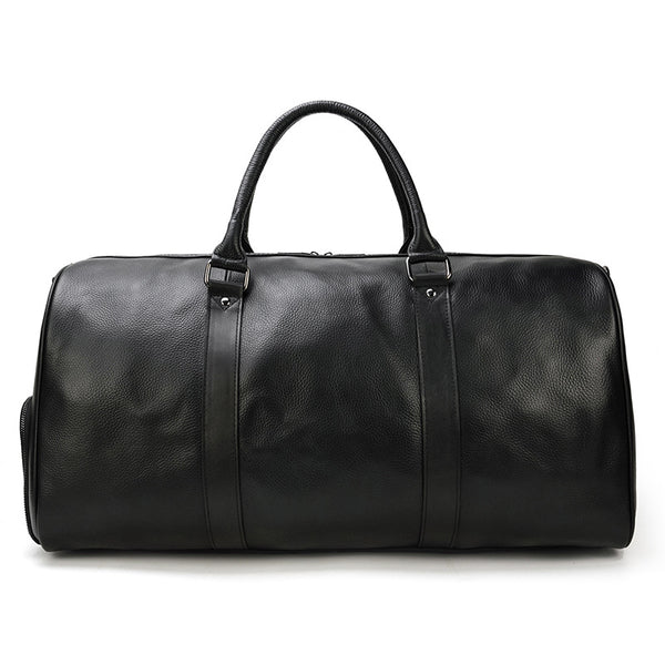 Amalfi Leather Weekender 55L - Black