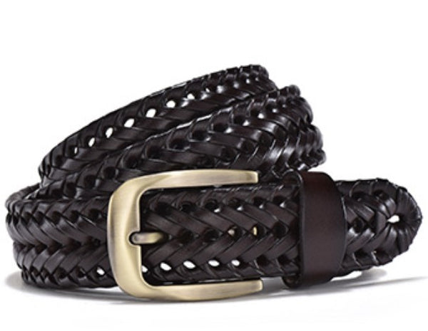 Riviera Braided Belt - Dark Roast