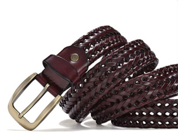 Riviera Braided Belt - Brown