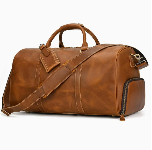 Amalfi Leather Weekender 55L