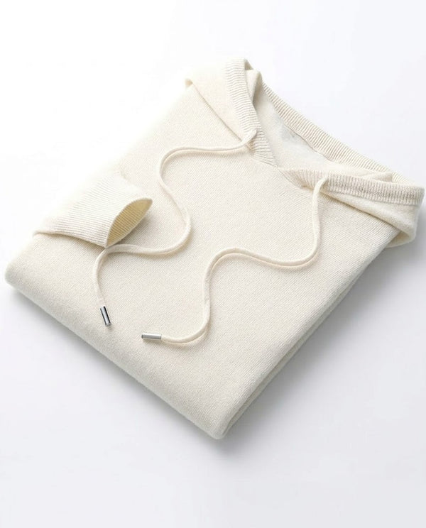 Amalfi Wool Hoodie - White