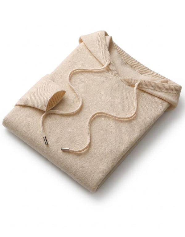 Amalfi Wool Hoodie - Beige