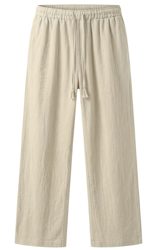 Riviera Linen Trousers - Beige