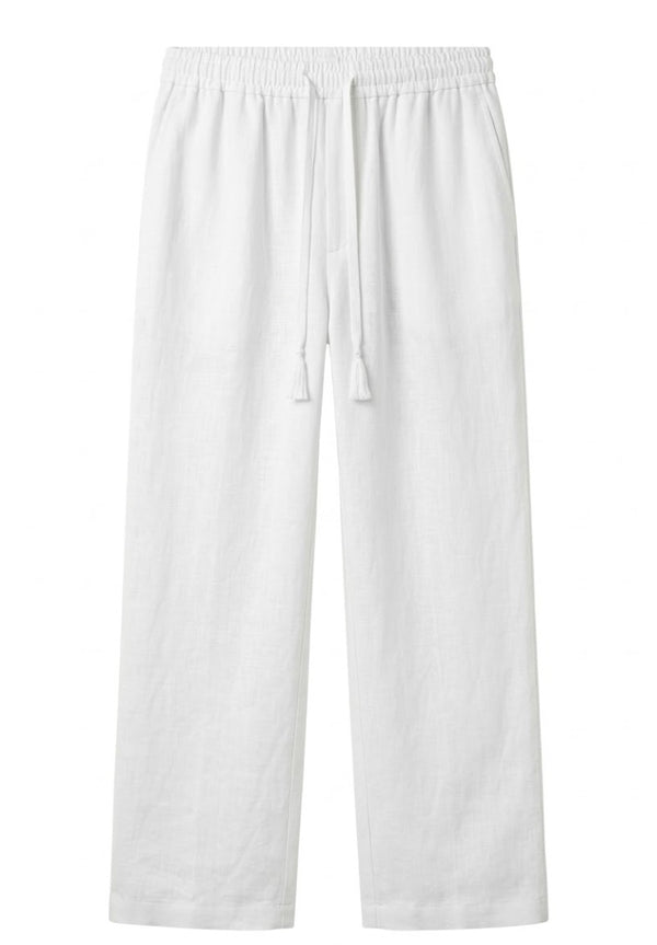 Riviera Linen Trousers - White