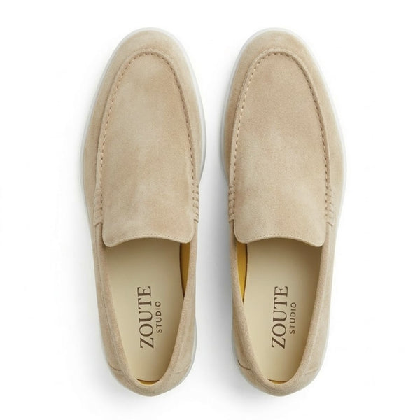 Como Suede Loafers - Beige