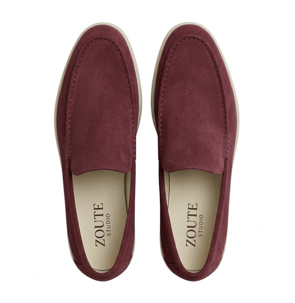 Como Suede Loafers - Burgundy