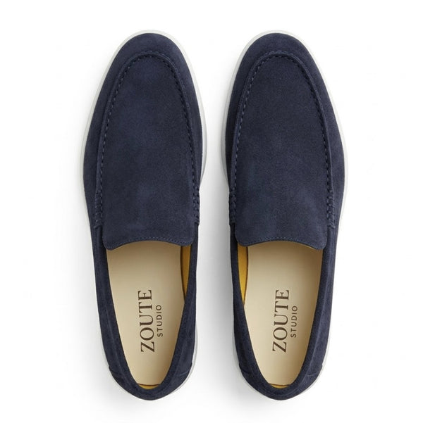 Como Suede Loafers - Navy