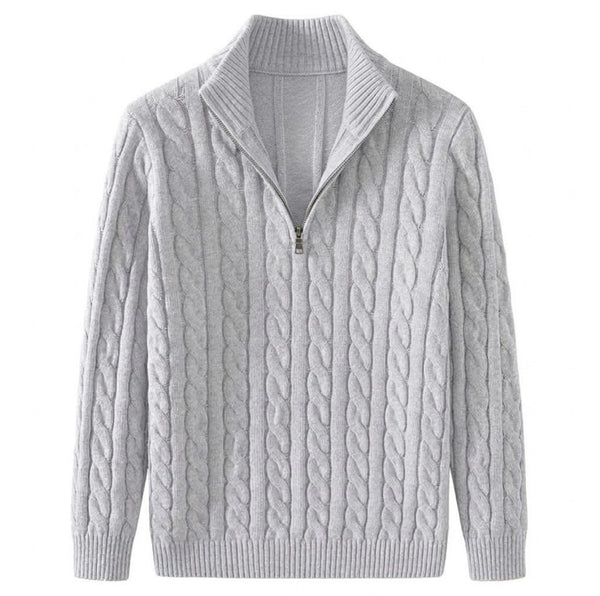 Verona Cable-Knit - Light Grey