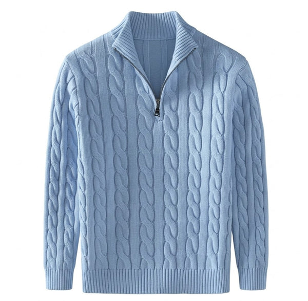Verona Cable-Knit - Light Blue
